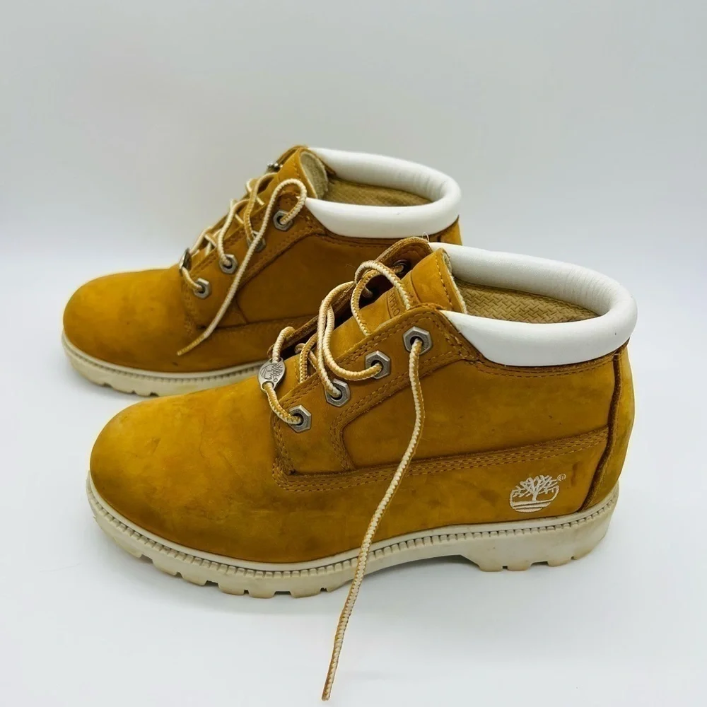 TIMBERLAND BOYS TAN WATERPROOF BOOTS SIZE 6.5